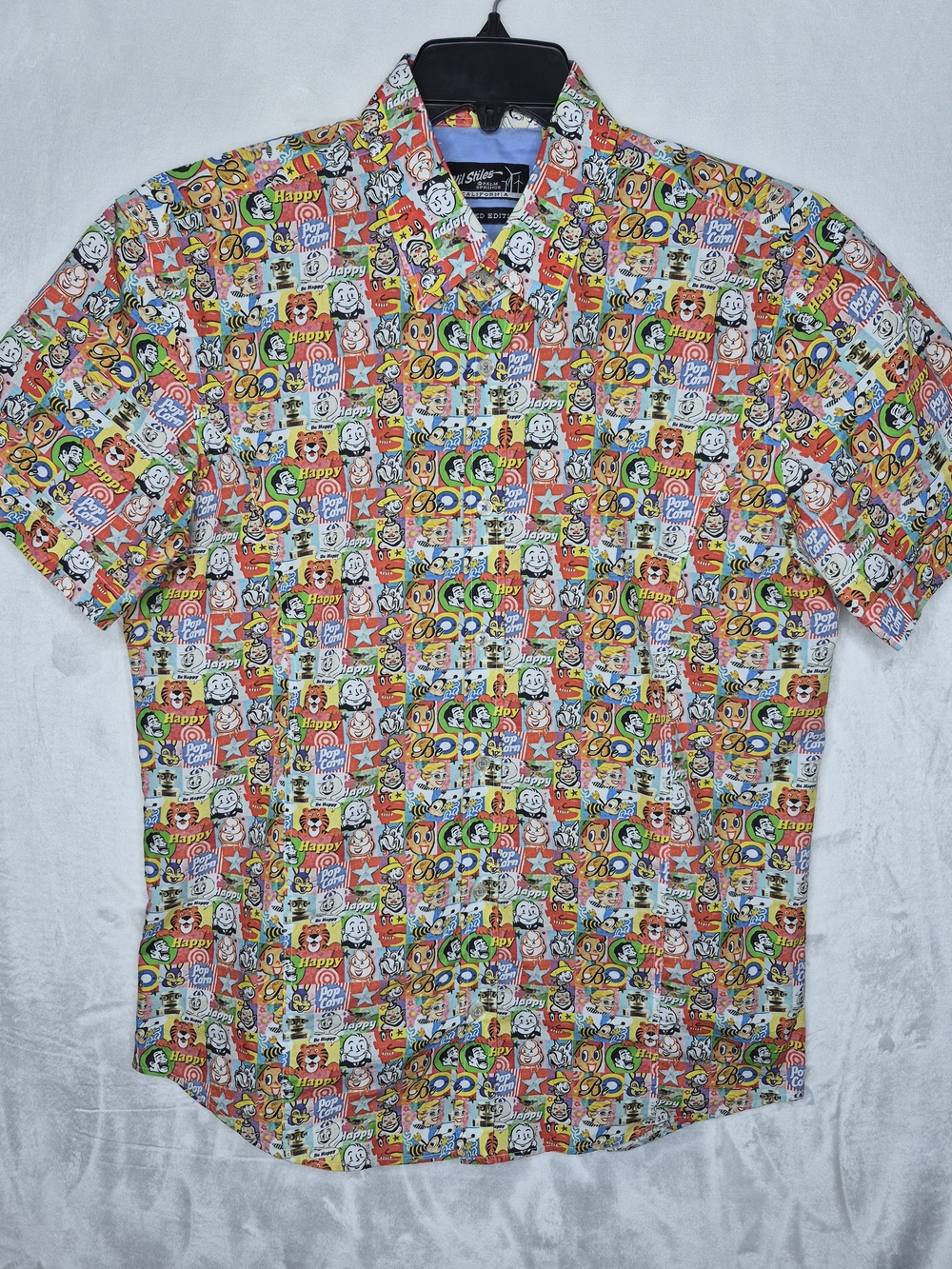 Wil Stiles Palm Springs Limited Edition‎ Pop Art Comic Short Sleeve Shirt Mens L